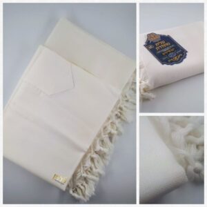 טלית פרימיום צבע לבן