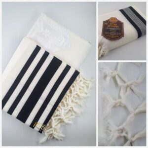 טלית לא מחילקה דגם גולד צבע שחור